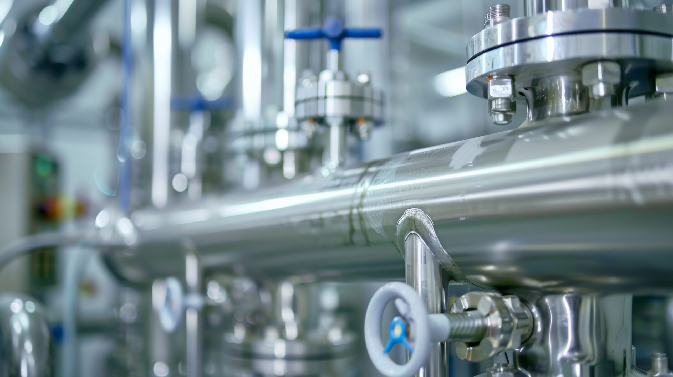 Montaje técnico de redes de fluidos y tuberías de ingeniería mecánica industrial.